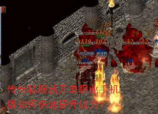 传奇私服新开单职业手机版如何快速提升战力? 传奇私服新开单职业手机版如何快速提升战力?