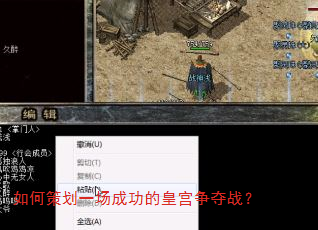 如何策划一场成功的皇宫争夺战? 如何策划一场成功的皇宫争夺战?