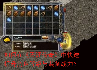 如何在《天涯传奇》中快速提升角色等级与装备战力? 如何在《天涯传奇》中快速提升角色等级与装备战力?