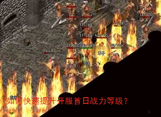 如何快速提升开服首日战力等级? 如何快速提升开服首日战力等级?
