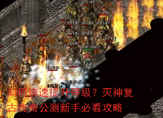 如何快速提升等级?灭神复古传奇公测新手必看攻略 如何快速提升等级?灭神复古传奇公测新手必看攻略