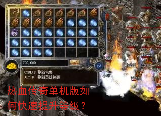 热血传奇单机版如何快速提升等级? 热血传奇单机版如何快速提升等级?