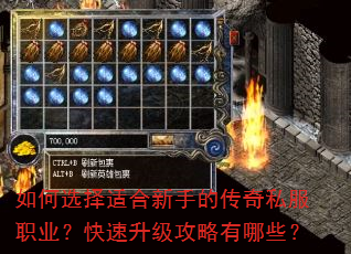如何选择适合新手的传奇私服职业?快速升级攻略有哪些? 如何选择适合新手的传奇私服职业?快速升级攻略有哪些?