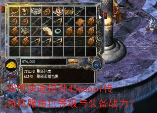 如何快速提升45woool传奇私服角色等级与装备战力? 如何快速提升45woool传奇私服角色等级与装备战力?