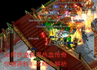 如何快速获得热血传奇怪物资料?攻略全解析 如何快速获得热血传奇怪物资料?攻略全解析